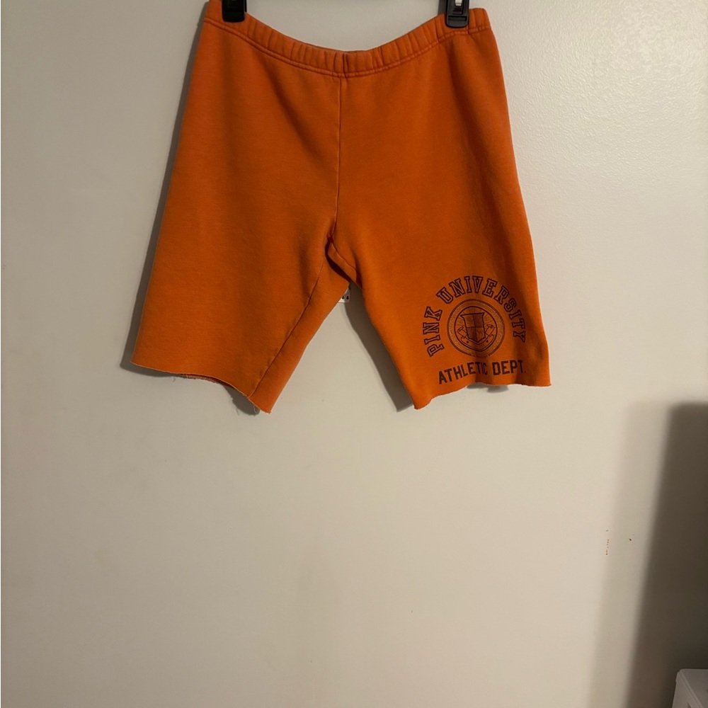 PINK Victoria's Secret Orange Athletic Shorts